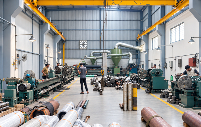 Acero industrial rollers